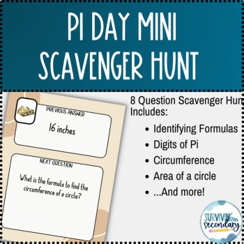 Pi Day Mini Scavenger Hunt, image 2