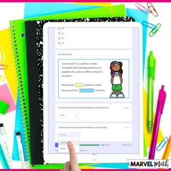 5th Grade STAAR Math Review Place Value TEKS Tests Digital Google Forms & Print, image 4