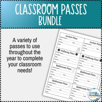 Classroom Passes Bundle - Classroom Management Tool & Positive Reward Printables, image 2