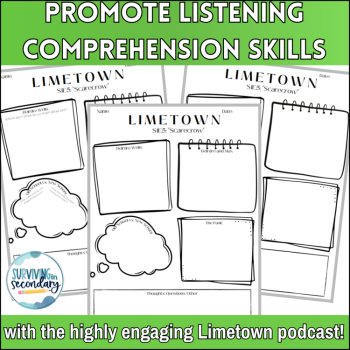 Limetown Episode 5 Podcast Listening Guide - One-Pager with Scaffolding Options!, image 2