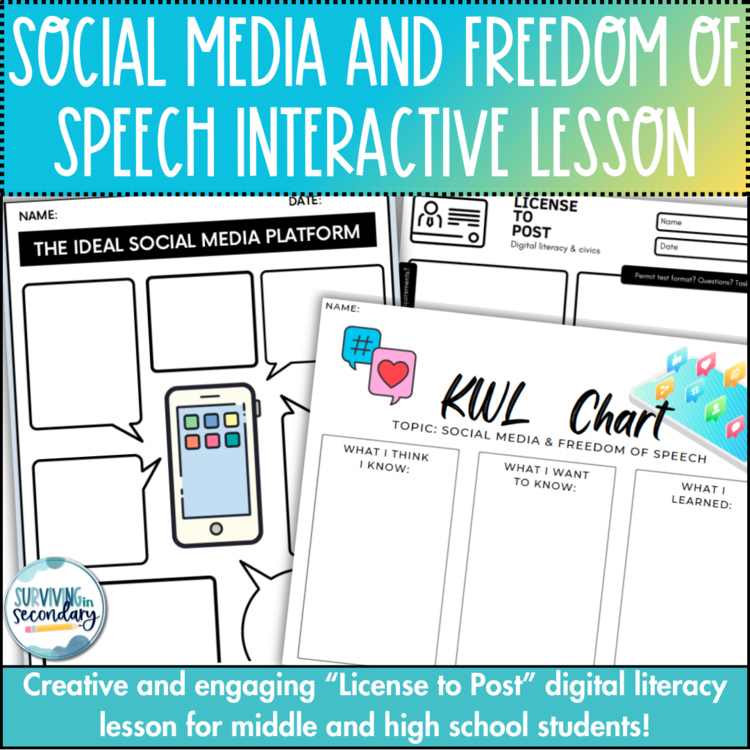 Social Media & Freedom of Speech Digital Citizenship for Middle & High School