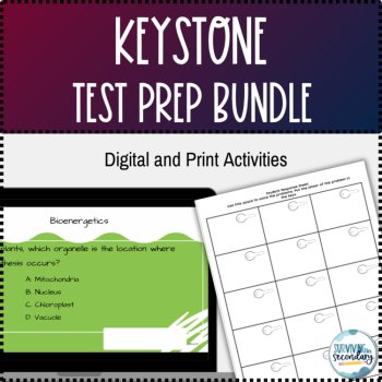 Keystone Exams Test Prep Bundle - Algebra, Biology, and Literature Review, image 3