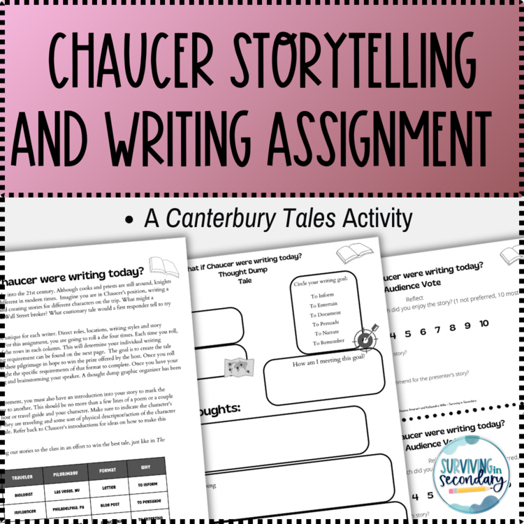 Chaucer’s The Canterbury Tales Creative Writing & Storytelling Presentation