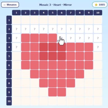 Multiplication Mosaic Games – Html education game | 100 Color-by-Answer, image 3