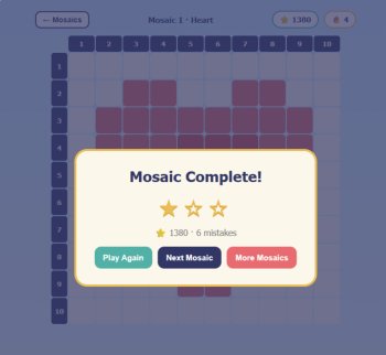 Multiplication Mosaic Games – Html education game | 100 Color-by-Answer, image 4