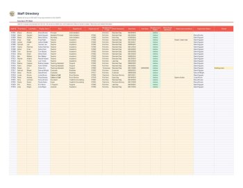 School Staff Attendance, Duties & Records Tracker | Excel +Google sheet, image 4