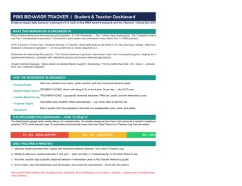 K-5 PBIS Behavior Tracker | CICO Student Check-In + Teacher Log + Progress Dashb, image 2