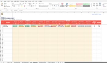 Phonemic Awareness Progress Tracker K–2 | 12 Skills | BOY MOY EOY | Excel, image 3