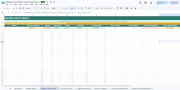 Reading Intervention & Goal Tracker K–2 | Excel + Google Sheets + PDF, image 3