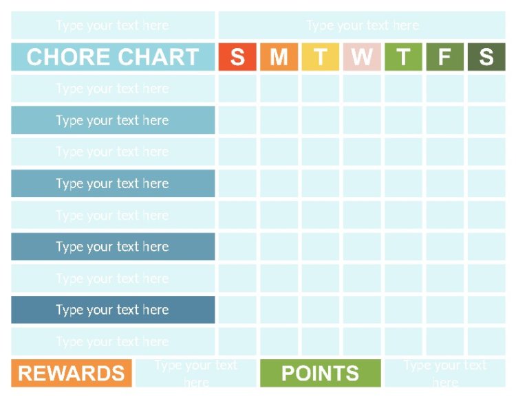 Chore Chart Kids Duties