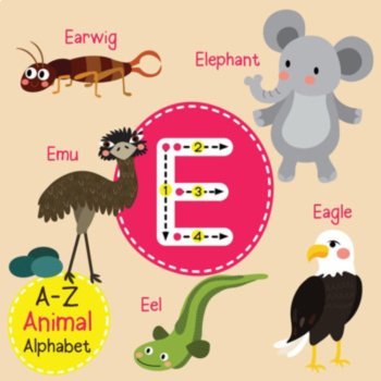 ABC, Alphabet Tracing Worksheet, Animal Alphabet Tracing Worksheet., image 2