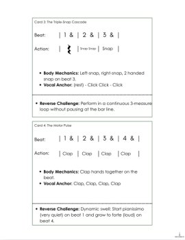 Body Percussion Rhythm Lab & Ensemble Scores | Note Values | Montessori Music, image 2