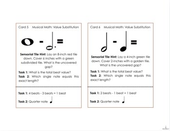 Rhythm Task Cards Musical Math & Measure Architect | Note Values | Montessori, image 2