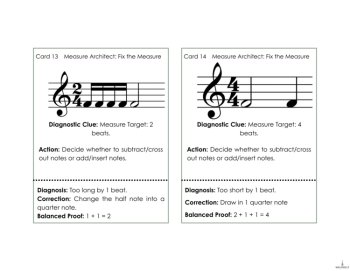 Rhythm Task Cards Musical Math & Measure Architect | Note Values | Montessori, image 3