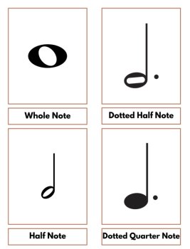 Rhythm Values Fraction Strips & Montessori 3-Part Cards | Measure Building Trays, image 2