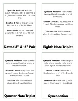 Rhythm Values Fraction Strips & Montessori 3-Part Cards | Measure Building Trays, image 3