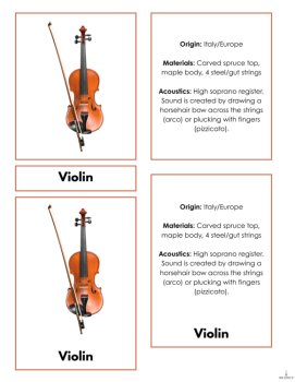 FREE Instrument Families Sorting Sampler | 3-Part Cards & Cut-and-Paste Mat, image 2
