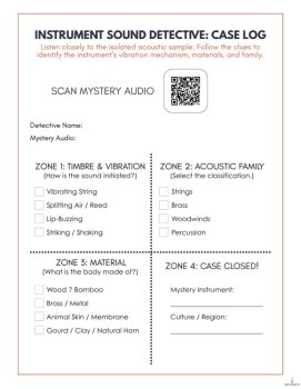Instrument Families Audio QR Listening Center & Sound Detective Bingo, image 4