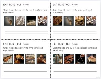 Instruments of the World & Orchestra Families Unit Bundle | 3-Part Cards & Audio, image 3