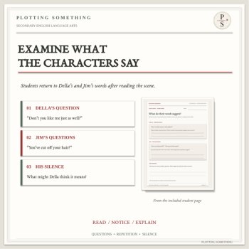 FREE Dialogue & Characterization Mini-Lesson | Gift of the Magi | Grades 9-12, image 2