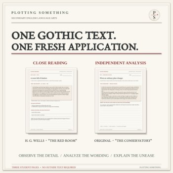 FREE Gothic Literature Mini-Lesson | Setting & Mood Close Reading | Grades 9–12, image 3
