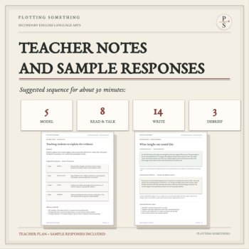 FREE Literary Analysis Mini-Lesson | From Evidence to Insight | Grades 9–12, image 4