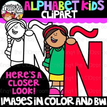 Alphabet Kids Clipart {Alphabet letter Clipart}, image 4