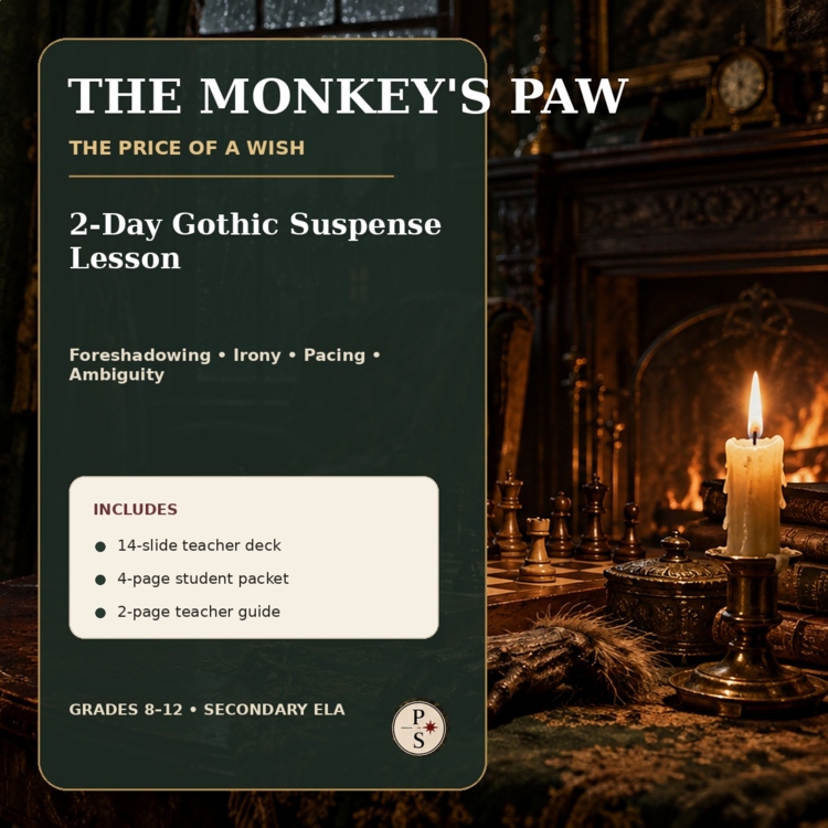 The Monkey's Paw Lesson | Gothic Suspense, Foreshadowing, Irony & Ambiguity