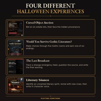 Halloween ELA Activities Bundle | 4 Gothic Games, Mysteries & Simulations, image 2