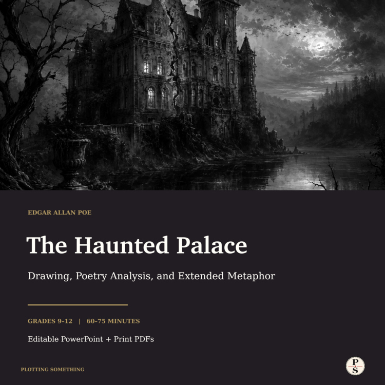 The Haunted Palace by Edgar Allan Poe | Drawing & Extended Metaphor Activity