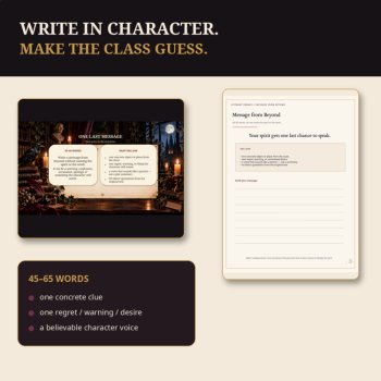 Literary Séance | Halloween ELA Activity | Character Inference & Writing Game, image 4