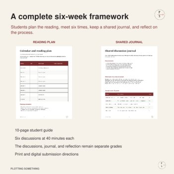 Partner Novel Study Project | Literature Circles, Journal, Discussions & Rubrics, image 2