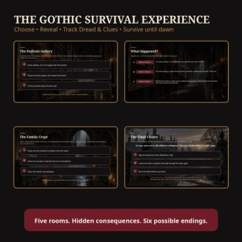 Would You Survive Gothic Literature? | Halloween ELA Activity | Gothic Game, image 2