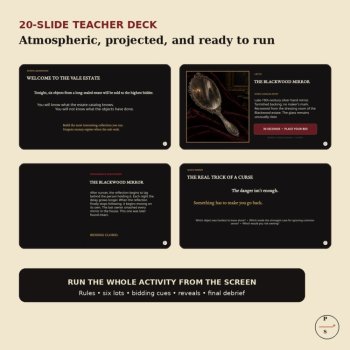 Cursed Object Auction | Halloween ELA Activity | Gothic Creative Thinking Game, image 3