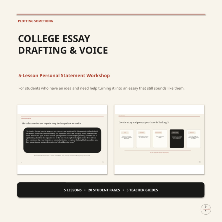 College Essay Drafting Workshop | Personal Statement Voice & Structure