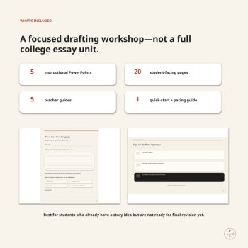 College Essay Drafting Workshop | Personal Statement Voice & Structure, image 4