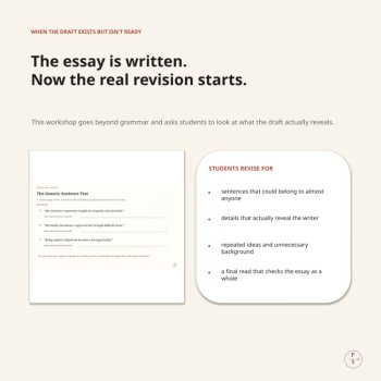 College Essay Revision Workshop | Personal Statement Editing, image 2