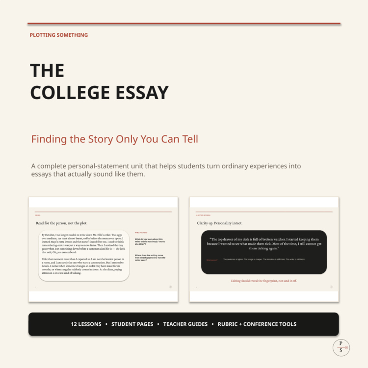 College Essay Unit | Personal Statement Writing Lessons & Rubric