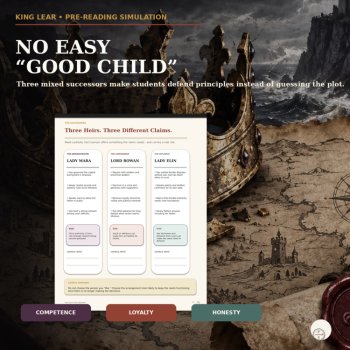 KING LEAR PRE-READING ACTIVITY | POWER, SUCCESSION & LOYALTY SIMULATION, image 3