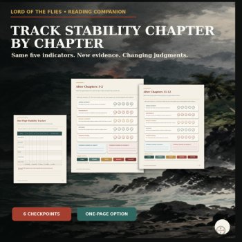 Lord of the Flies Reading Companion | Society Stability Tracker & Analysis, image 2