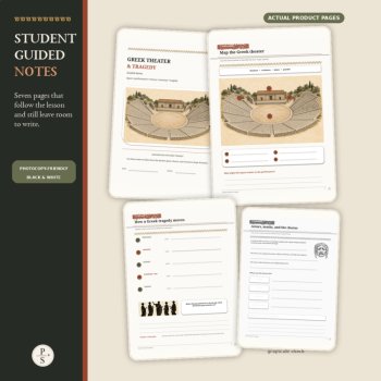 Greek Theater & Tragedy Background | PowerPoint, Guided Notes & Teacher Guide, image 3