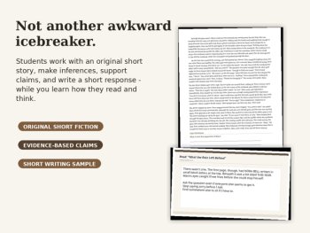 First Week ELA Diagnostic Without the Dread | Close Reading & Writing Sample, image 2