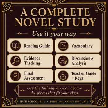 Murder on the Orient Express Novel Study | Reading Guide, Vocabulary, Activities, image 4