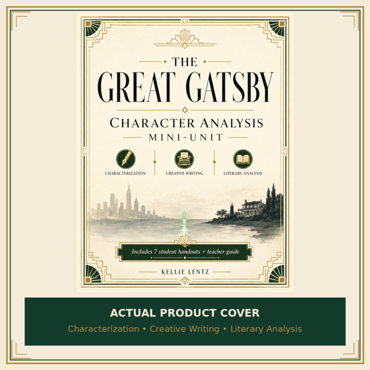 The Great Gatsby Character Analysis Mini-Unit | Literary Analysis & Writing