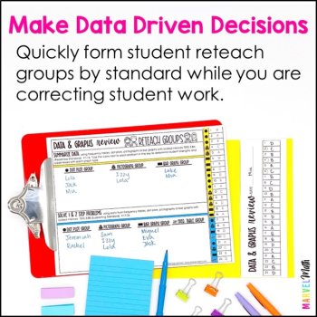 3rd Grade Bar Graphs, Pictographs, Dot Plots STAAR Review Task Cards - Print, image 4