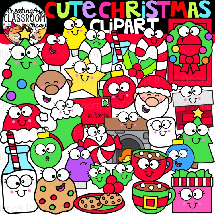 Cute Christmas Clipart {Creating4 the Classroom}