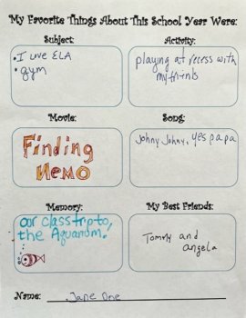 SEL end of year counseling worksheets bundle for reflection, transition skills, image 3