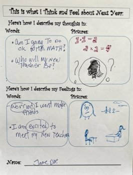 SEL end of year counseling worksheets bundle for reflection, transition skills, image 4