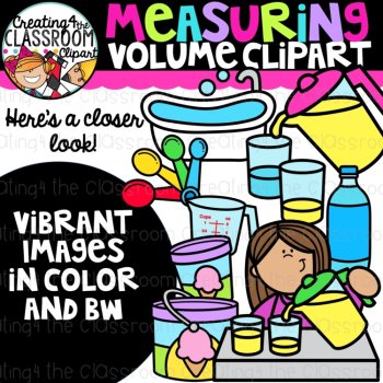 Measuring Volume Kids Clipart {Volume and Capacity Clipart}, image 2