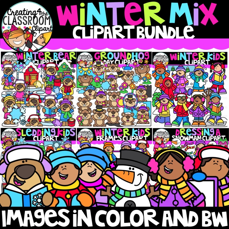 Winter Clipart Mix Bundle {Winter Clipart}